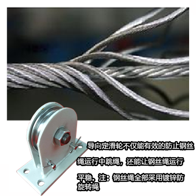 廣告條幅電動吊鉤上鋼絲繩的危險系數(shù)