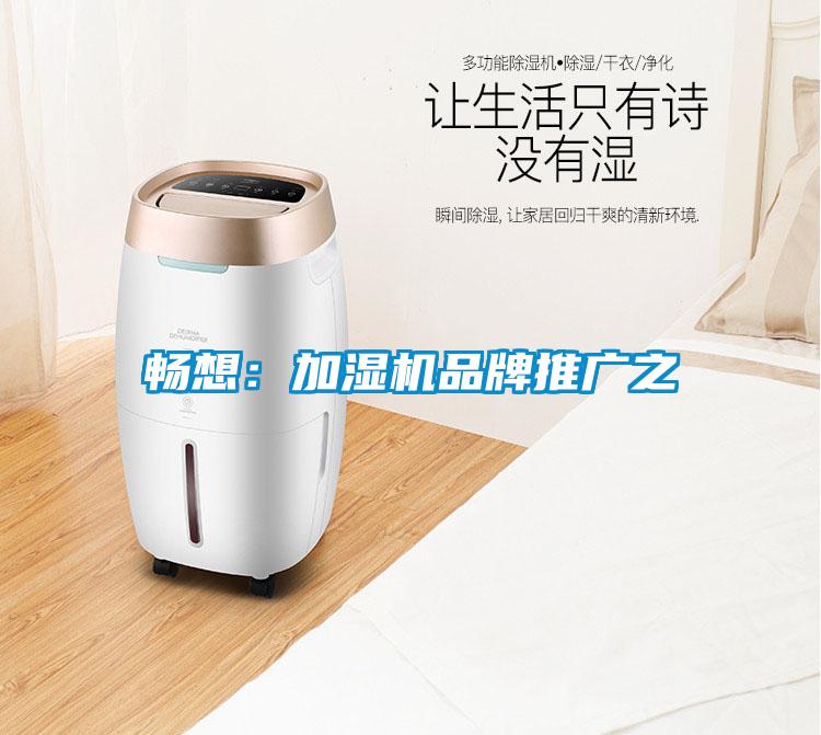 暢想:加濕機(jī)品牌推廣之