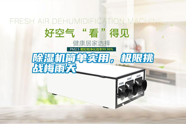 除濕機(jī)簡(jiǎn)單實(shí)用,極限挑戰(zhàn)梅雨天