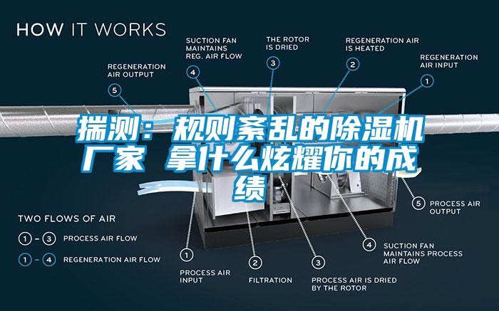 揣測:規(guī)則紊亂的除濕機(jī)廠家 拿什么炫耀你的成績