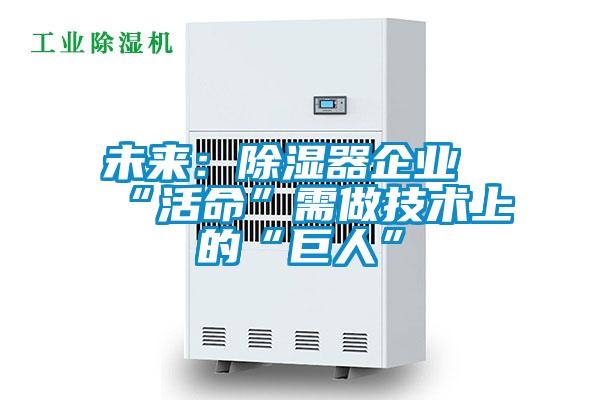 未來:除濕器企業(yè)“活命”需做技術(shù)上的“巨人”