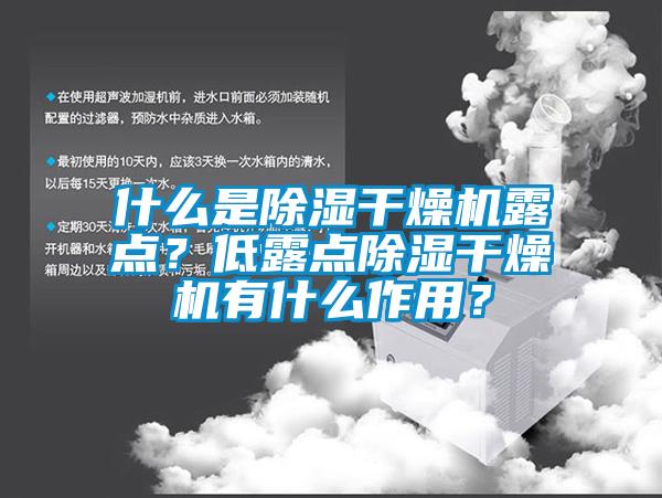 什么是除濕干燥機露點<div   id=