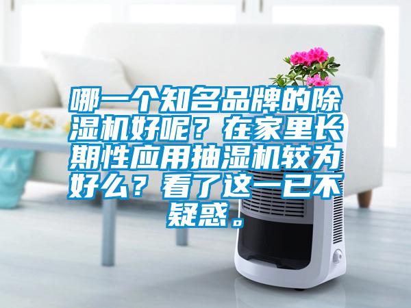 哪一個知名品牌的除濕機好呢？在家里長期性應用抽濕機較為好么<div   id=
