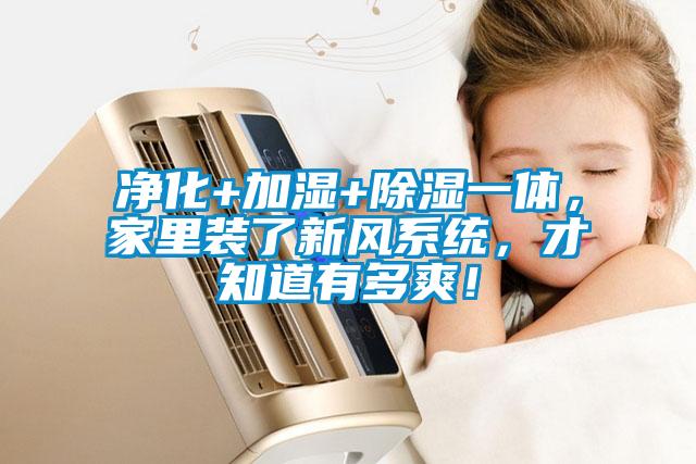 凈化+加濕+除濕一體，家里裝了新風(fēng)系統(tǒng)<div   id=