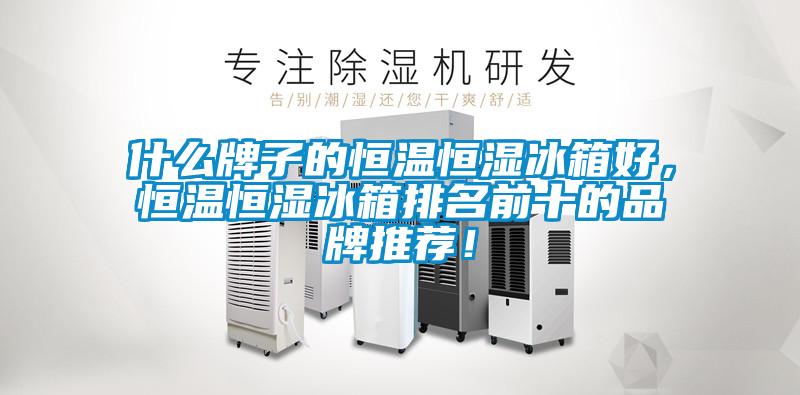 什么牌子的恒溫恒濕冰箱好<div   id=