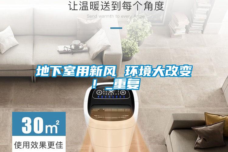 地下室用新風(fēng) 環(huán)境大改變<div   id=