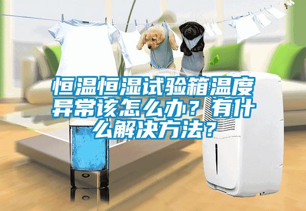 恒溫恒濕試驗(yàn)箱溫度異常該怎么辦<div   id=