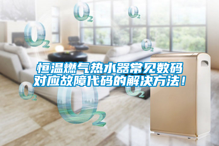 恒溫燃?xì)鉄崴鞒Ｒ?jiàn)數(shù)碼對(duì)應(yīng)故障代碼的解決方法<div   id=