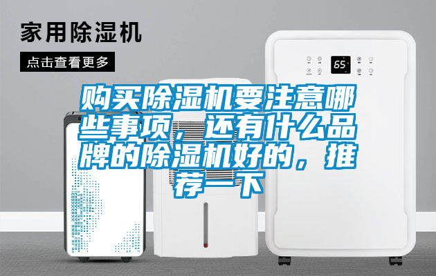 購買除濕機要注意哪些事項<div   id=