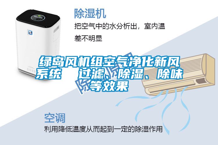 綠島風(fēng)機(jī)組空氣凈化新風(fēng)系統(tǒng)  過(guò)濾、除濕<div   id=
