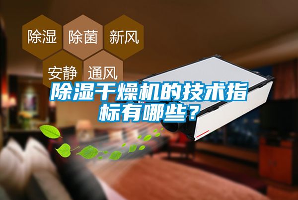 除濕干燥機的技術(shù)指標(biāo)有哪些?