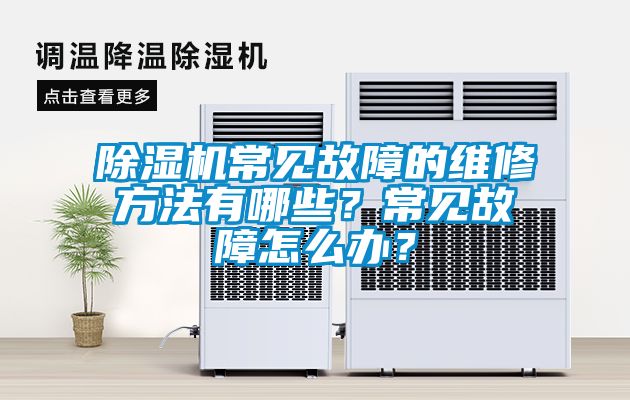 除濕機(jī)常見(jiàn)故障的維修方法有哪些<div   id=