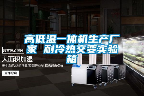高低溫一體機(jī)生產(chǎn)廠家 耐冷熱交變實驗箱