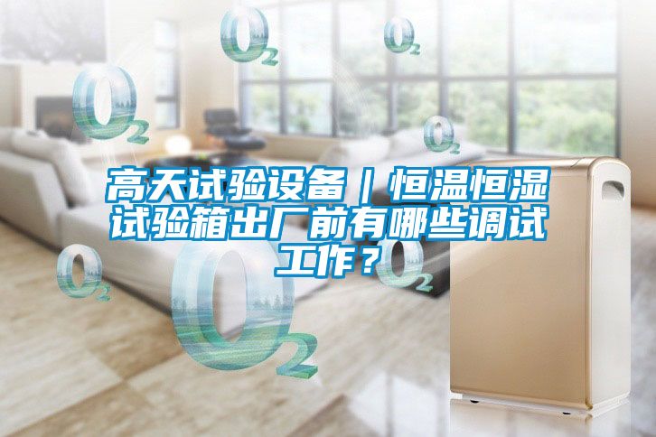 高天試驗(yàn)設(shè)備｜恒溫恒濕試驗(yàn)箱出廠前有哪些調(diào)試工作<div   id=